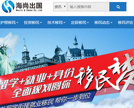 移民中介网站建设及网络推广