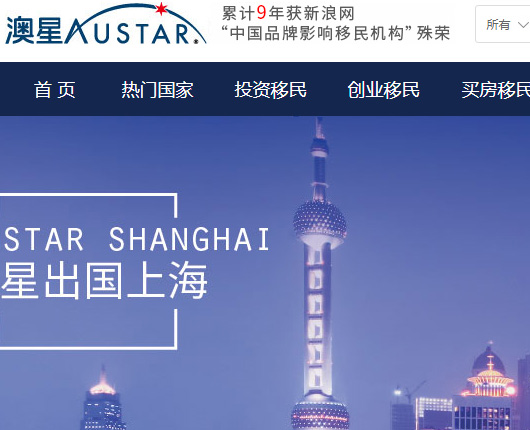 上海移民公司机构网站建设及网络推广